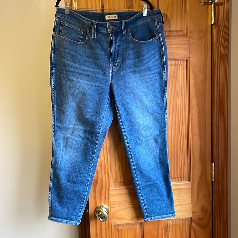 Madewell high rise skinny crop jeans